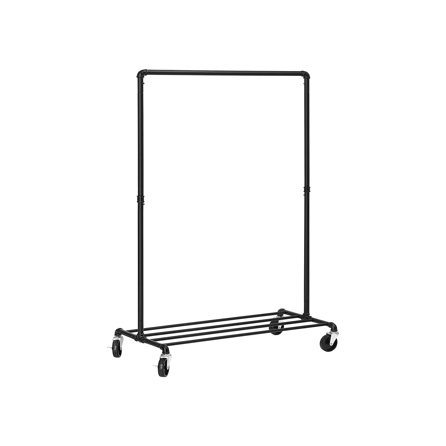 Heavy-Duty Clothes Rack with Storage Shelf