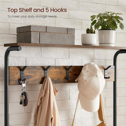 Hall Tree with Shoe Bench