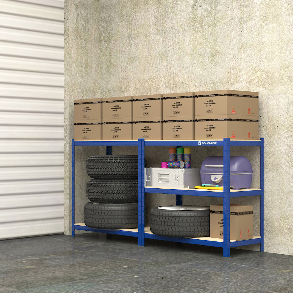 Set of 2 Silver Garage Shelving - image 118