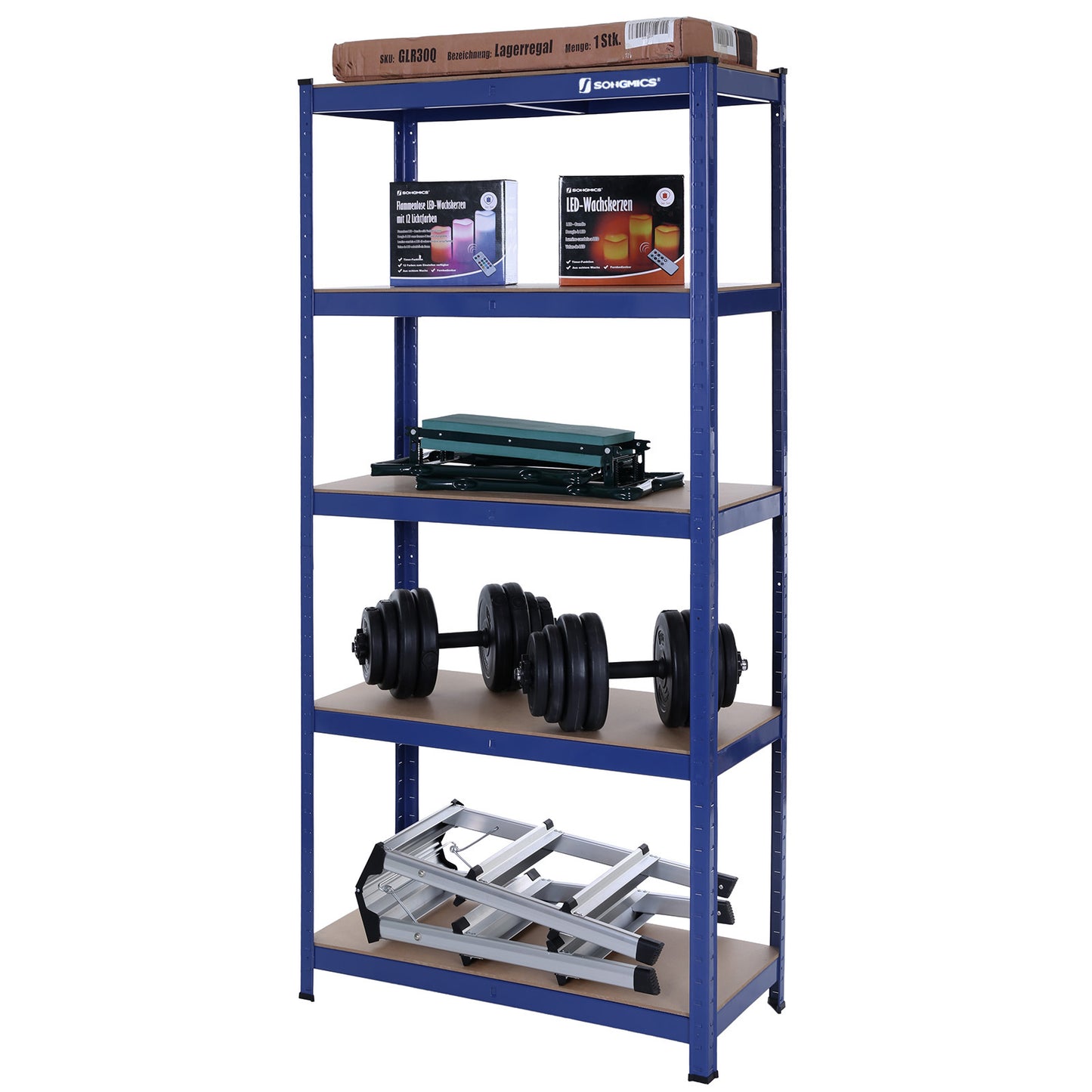 Set of 2 Silver Garage Shelving - image 120