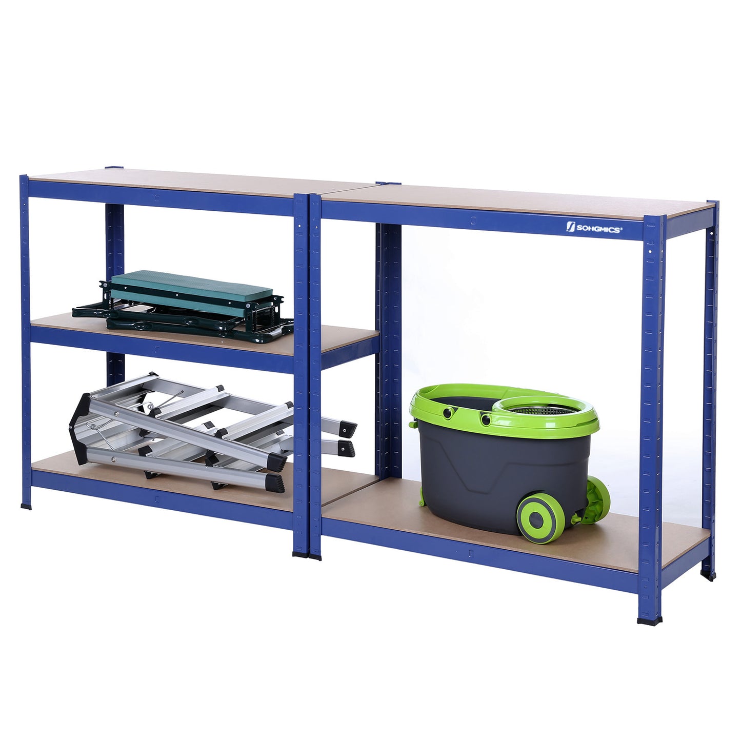 Set of 2 Silver Garage Shelving - image 121