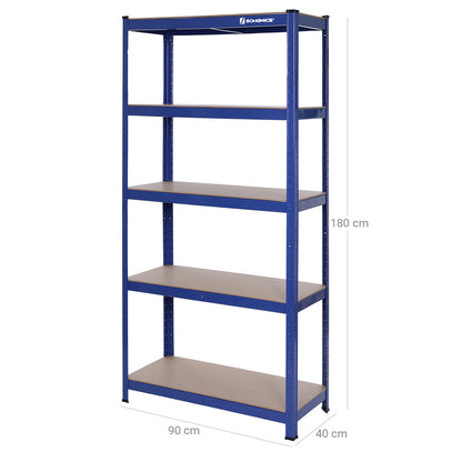 Set of 2 Silver Garage Shelving - image 122