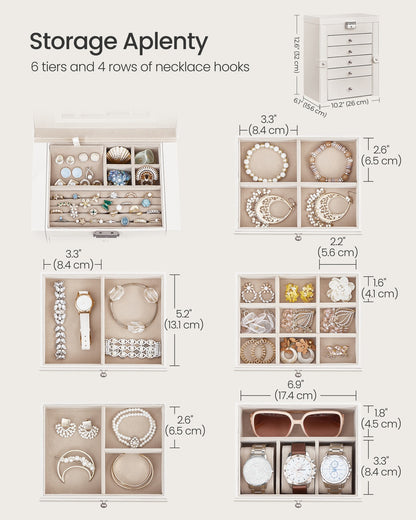 6-Tier Large Jewelry Case with Drawers - image 8