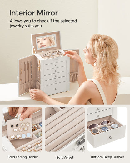 6-Tier Large Jewelry Case with Drawers - image 4