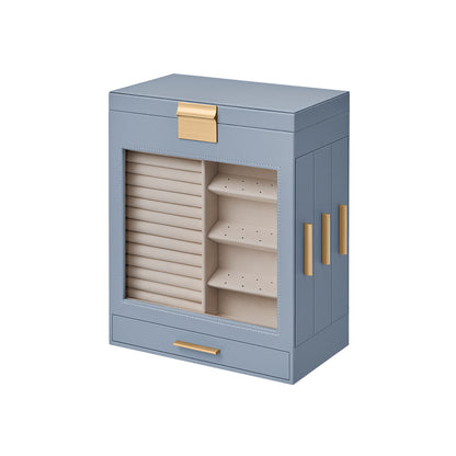 5-Layer Jewelry Organizer with 3 Side Drawers - HWLEXTRA 