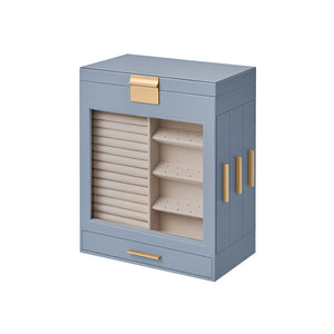 5-Layer Jewelry Organizer with 3 Side Drawers - HWLEXTRA 