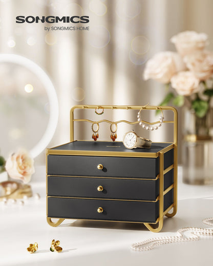 3-Tier Drawer Jewellery Box Ink Black - image 3