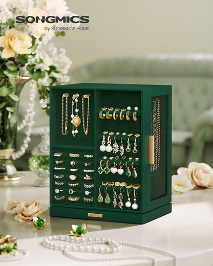 Jewelry Box 360 Rotating with 5 Drawers - HWLEXTRA 