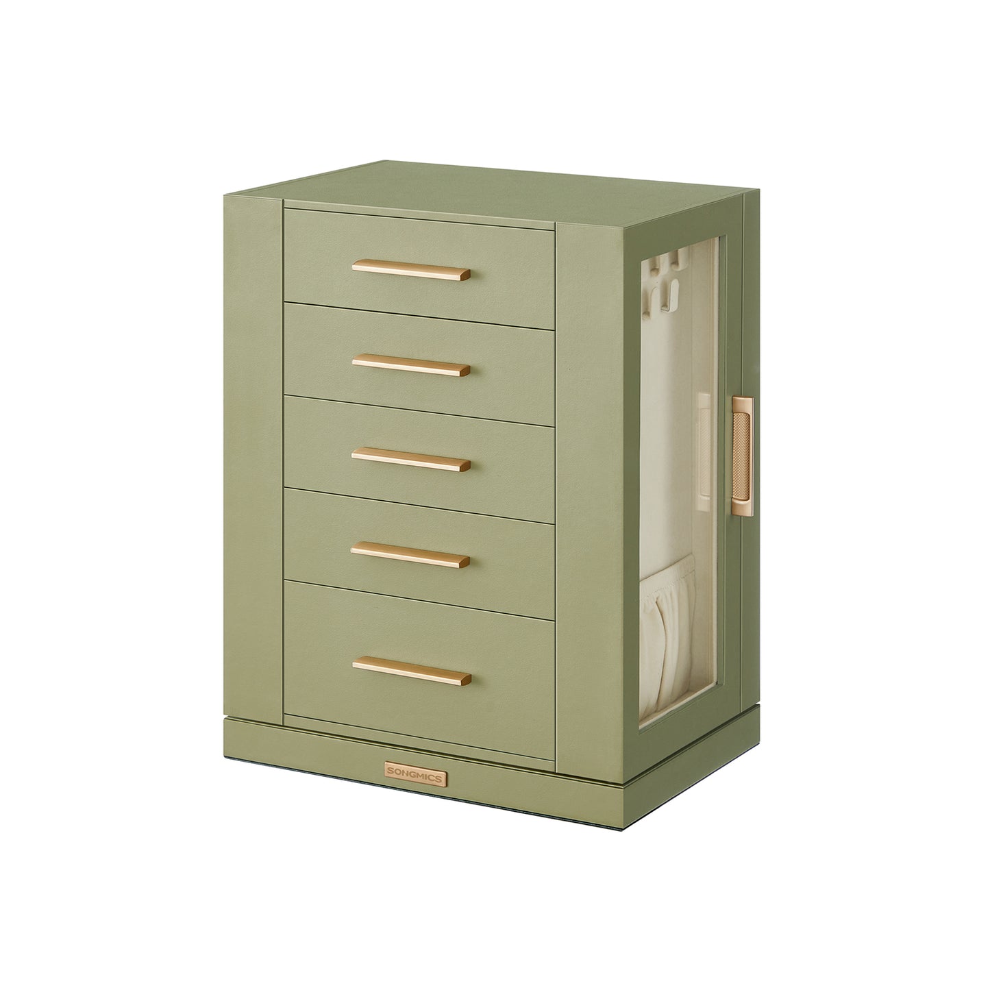 Jewelry Box 360° Rotating with 5 Drawers - HWLEXTRA 