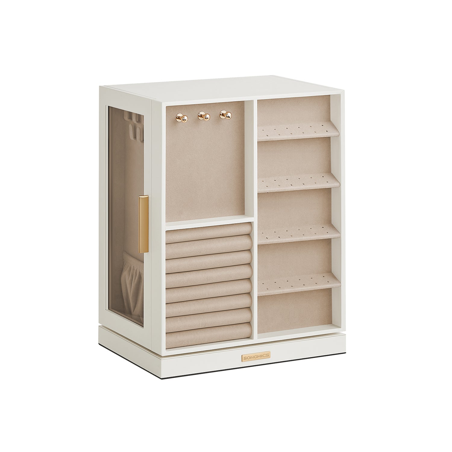 Jewelry Box 360 Rotating with 5 Drawers - HWLEXTRA 