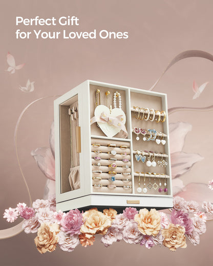 Jewelry Box 360 Rotating with 5 Drawers - HWLEXTRA 