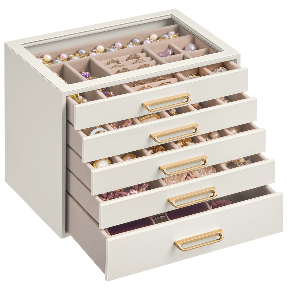 5-Layer Jewelry Box with Glass Window - image 2