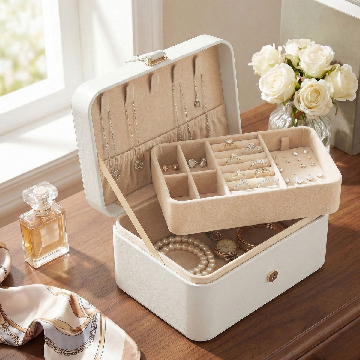 Portable Jewelry Box, Travel Jewelry Case