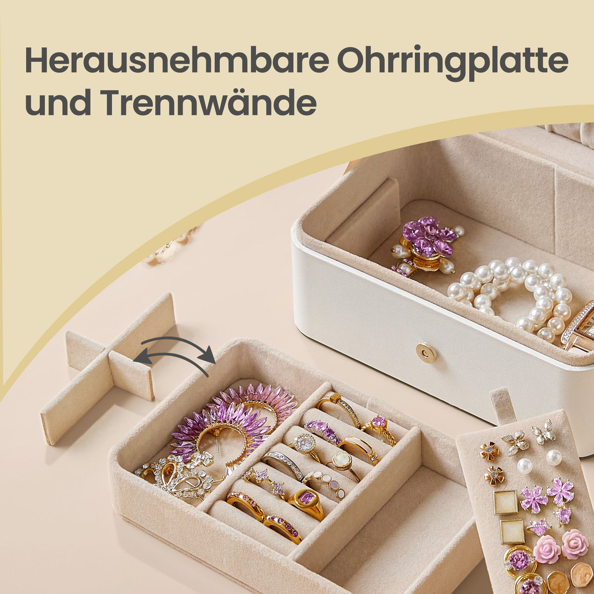 Portable Jewelry Box, Travel Jewelry Case