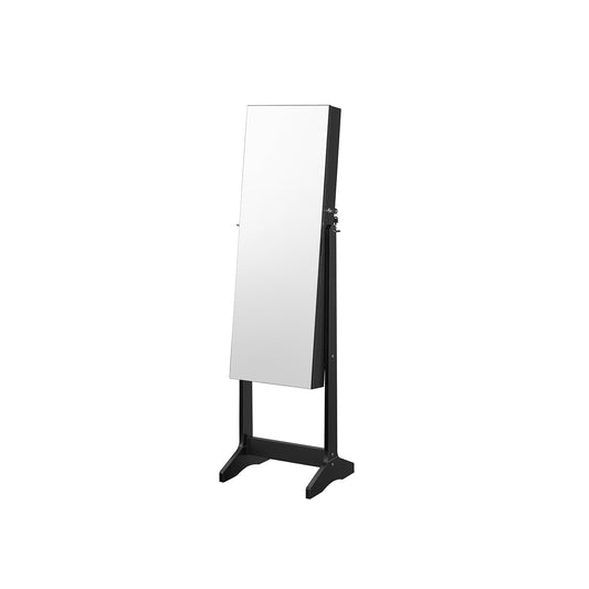 Freestanding Jewelry Cabinet Armoire with Mirror