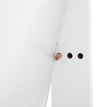 White Freestanding Jewelry Cabinet Armoire with Mirror - image 7