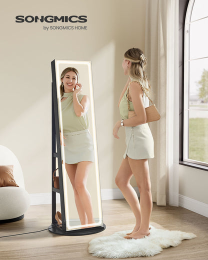 LED Mirror Jewelry Cabinet Standing - HWLEXTRA 
