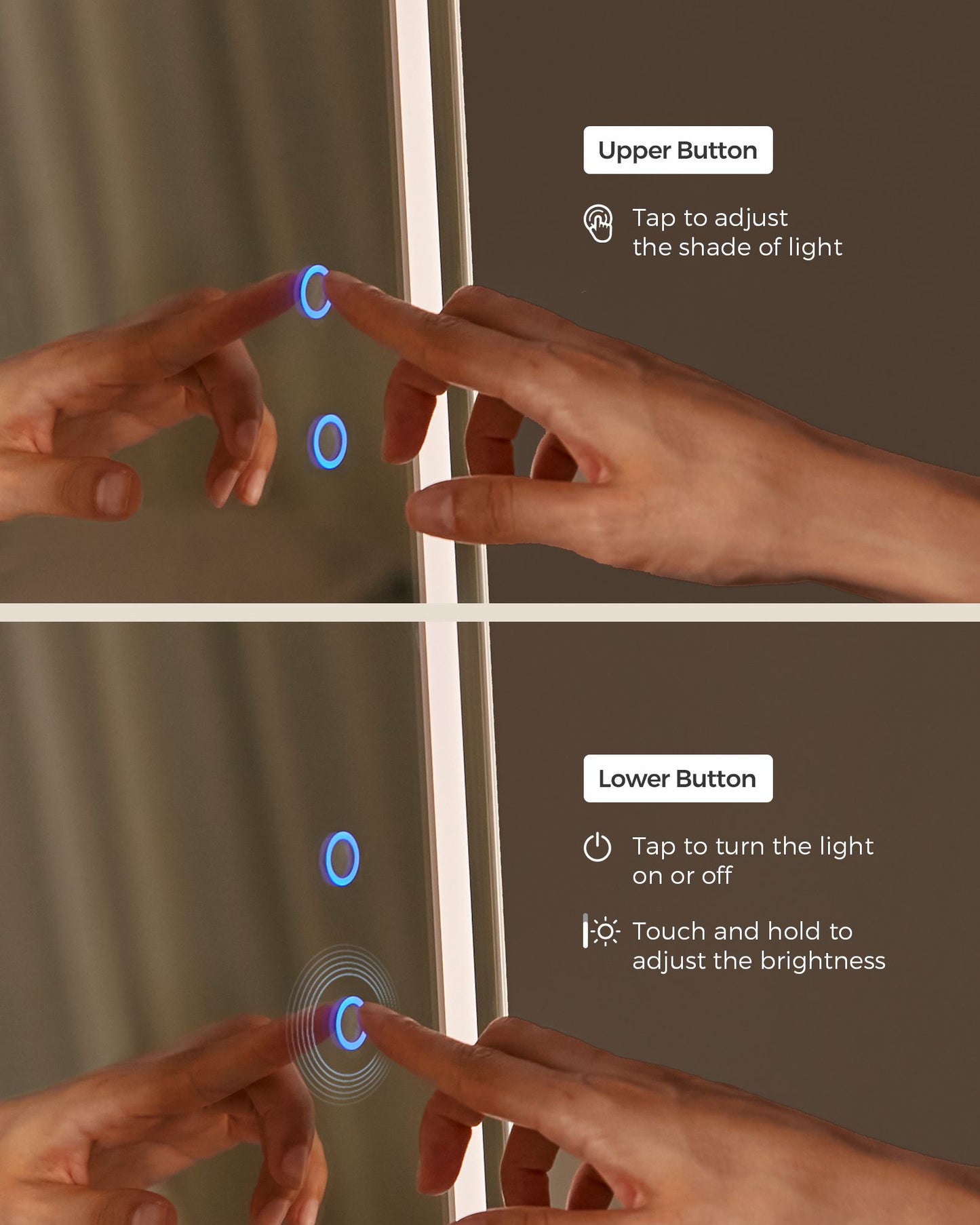 LED Mirror Jewelry Cabinet Standing - HWLEXTRA 
