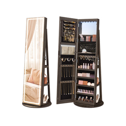 LED Mirror Jewelry Cabinet Standing - HWLEXTRA 