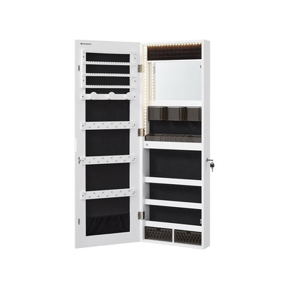 Wall Mounted Jewellery Cabinet Organizer with LED Lights - image 1