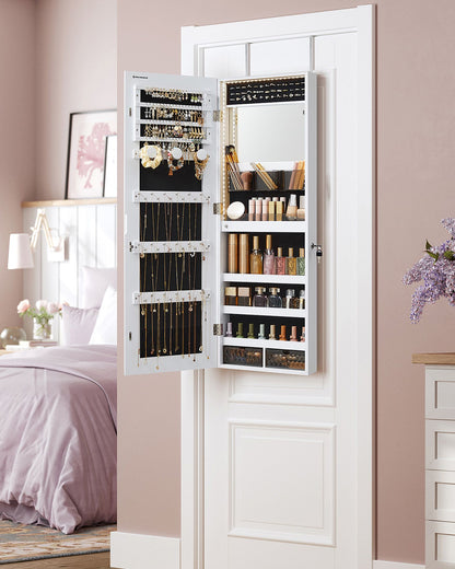 Wall Mounted Jewellery Cabinet Organizer with LED Lights - image 3