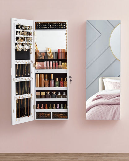 Wall Mounted Jewellery Cabinet Organizer with LED Lights - image 5