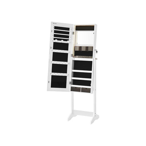 Mirror Jewelry Cabinet with LED Lights