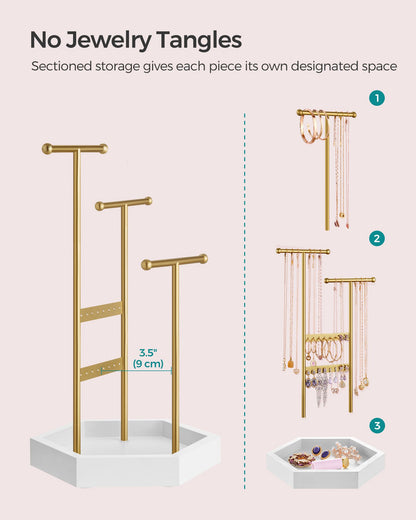 Jewelry Holder with Metal Frame