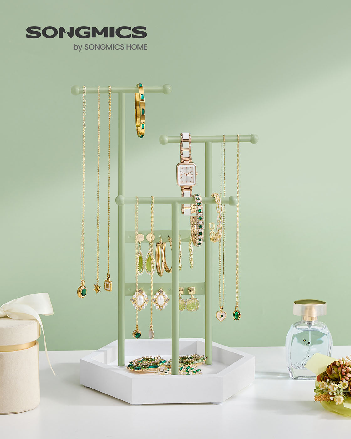 Jewelry Holder with Metal Frame