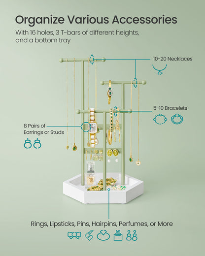Jewelry Holder with Metal Frame
