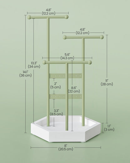 Jewelry Holder with Metal Frame