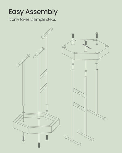 Jewelry Holder with Metal Frame