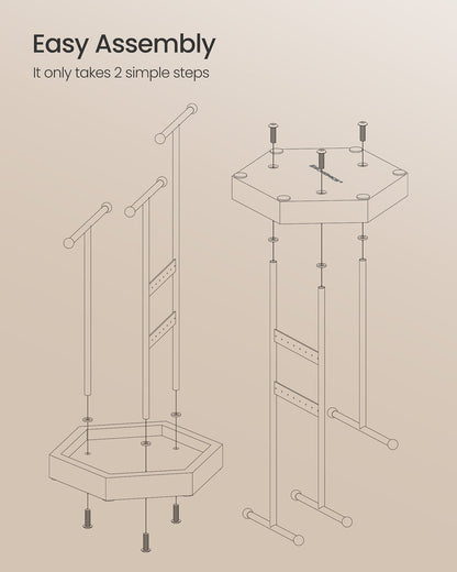 Jewelry Holder with Metal Frame
