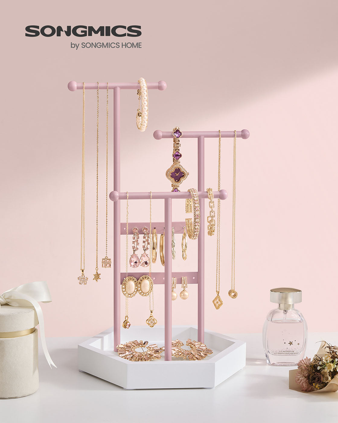 Jewelry Holder with Metal Frame