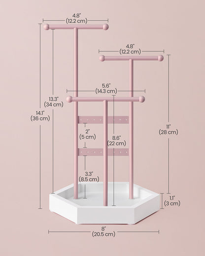Jewelry Holder with Metal Frame