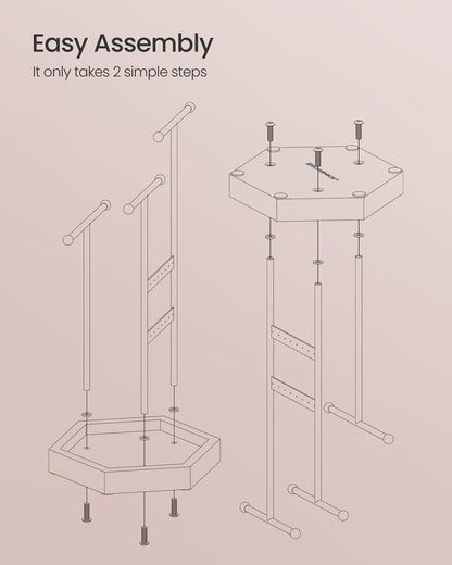 Jewelry Holder with Metal Frame