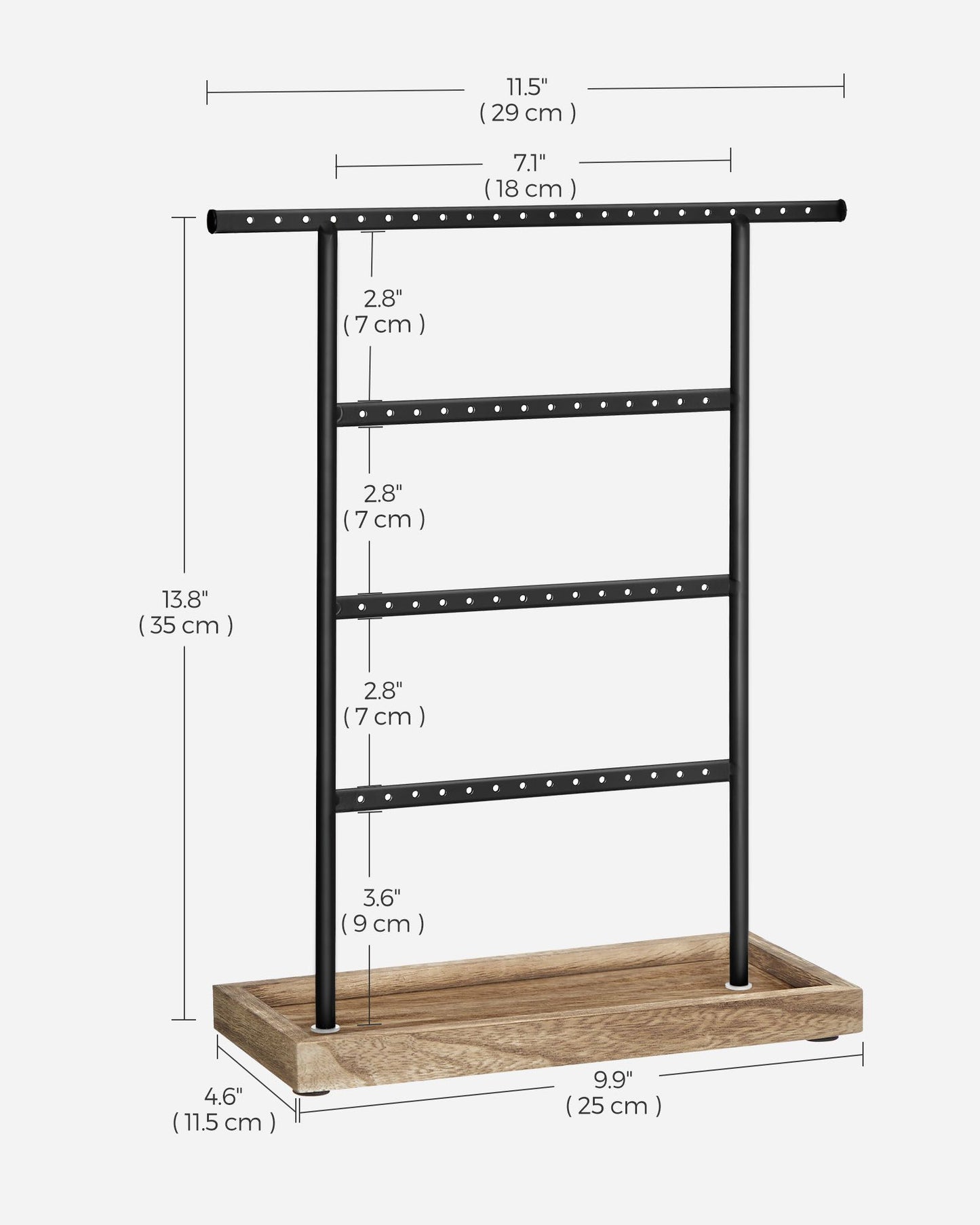 4-Tier Jewelry Holder Organizer