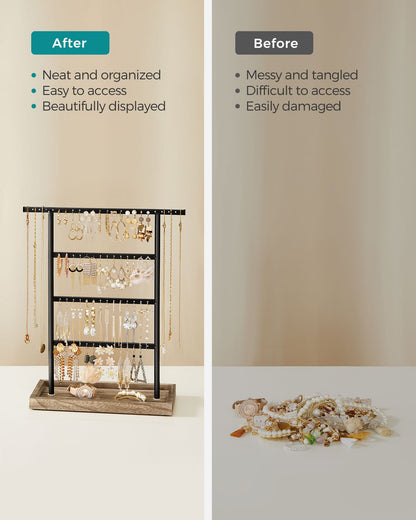 4-Tier Jewelry Holder Organizer