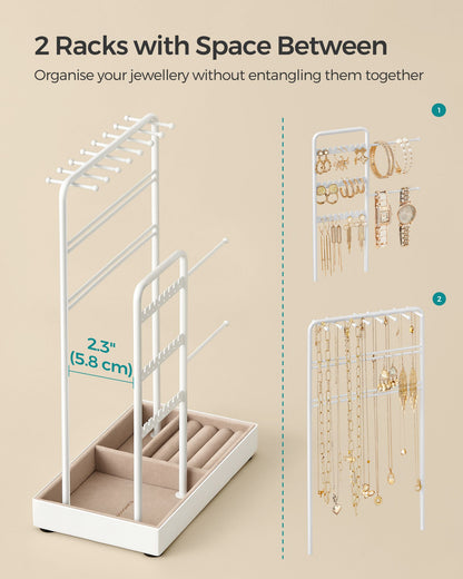 Jewellery Display Stand with Gold Metal Frame and Velvet Tray - image 20