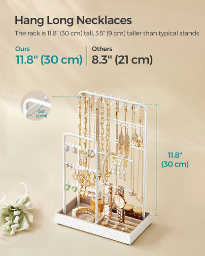 Jewellery Display Stand with Gold Metal Frame and Velvet Tray - image 24