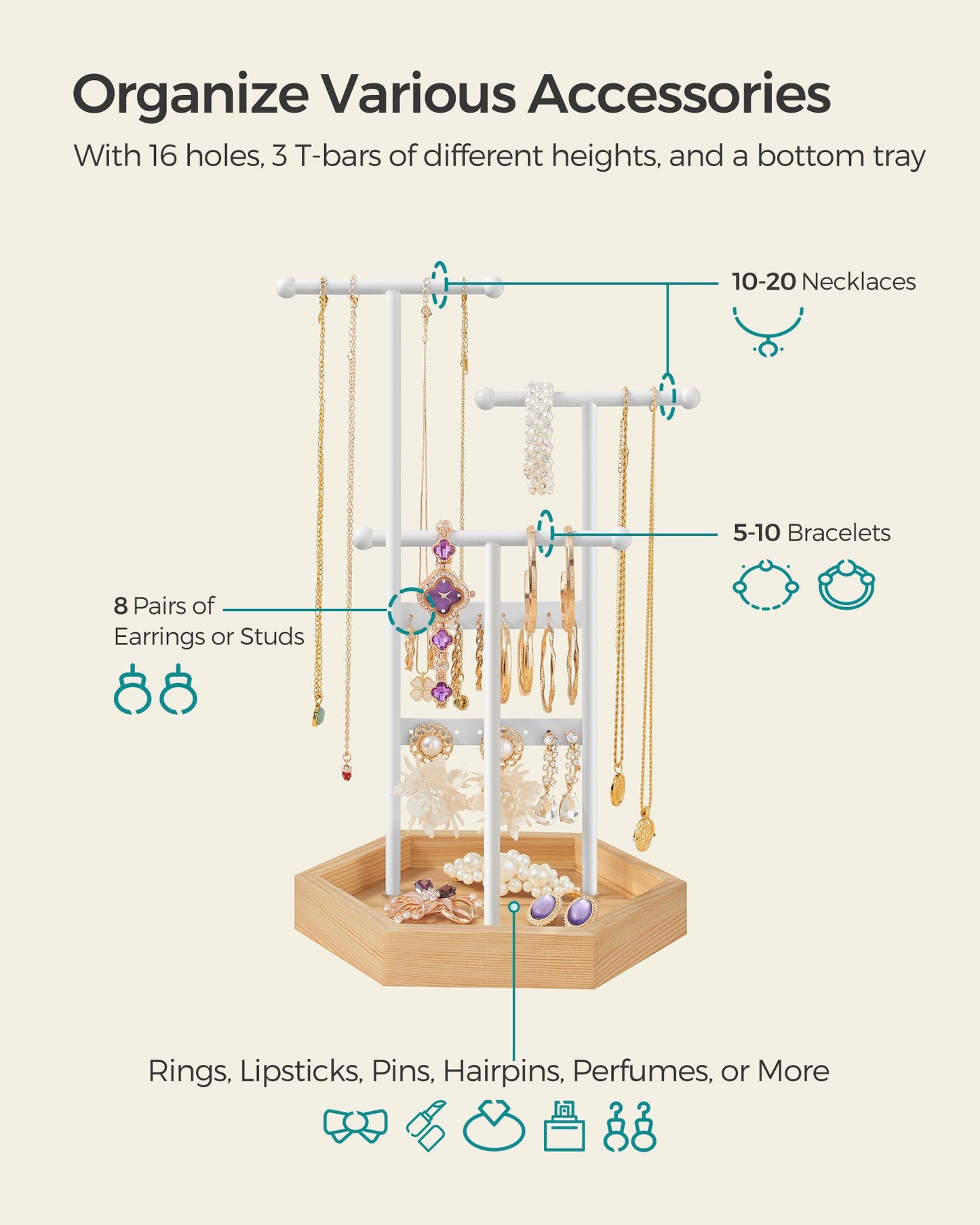Jewelry Display Holder Stand