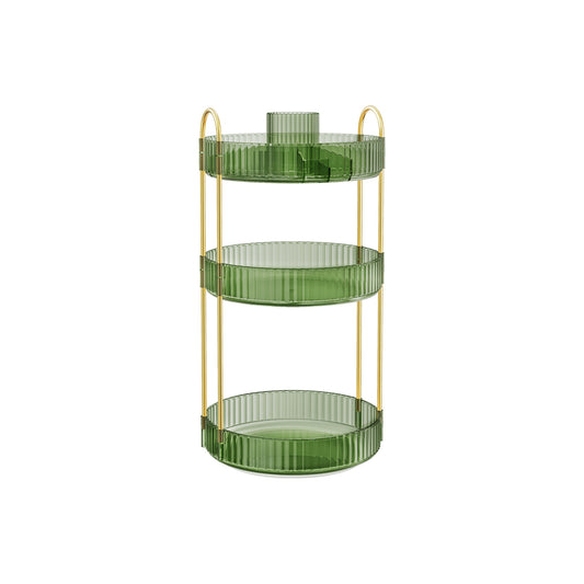 3-Tier Round Rotating Skincare Organizer Countertop - HWLEXTRA 
