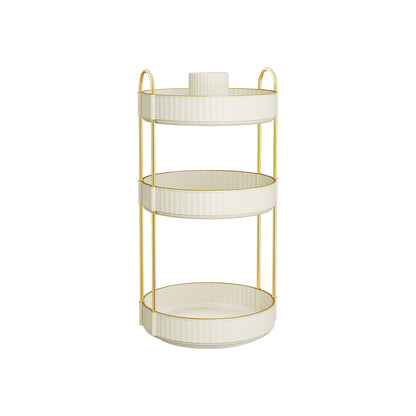 3-Tier Round Rotating Skincare Organizer Countertop - HWLEXTRA 