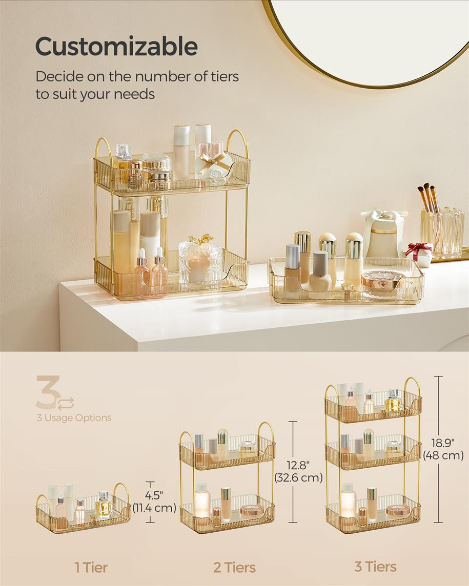 3-Tier Makeup Organizer - HWLEXTRA 
