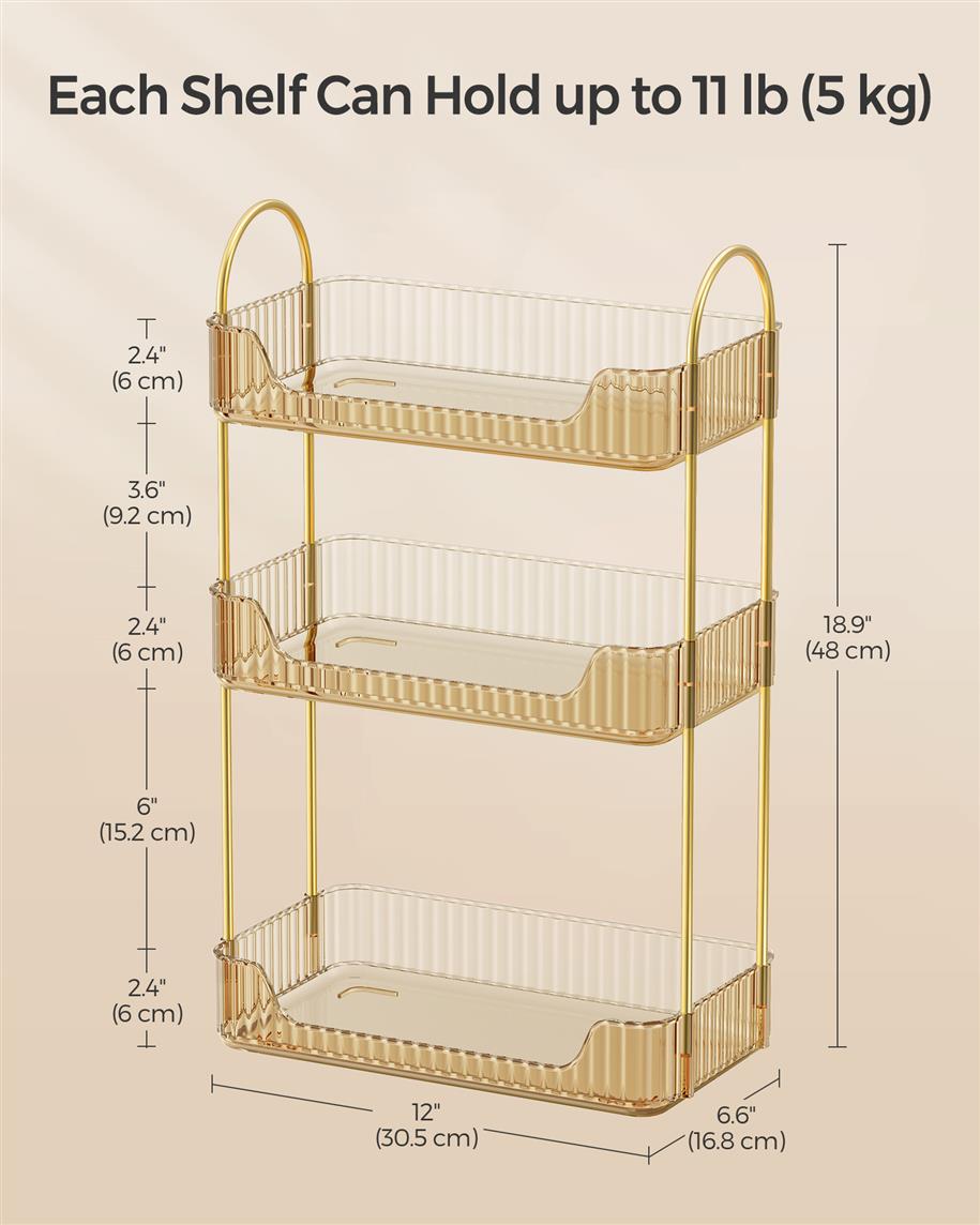 3-Tier Makeup Organizer - HWLEXTRA 