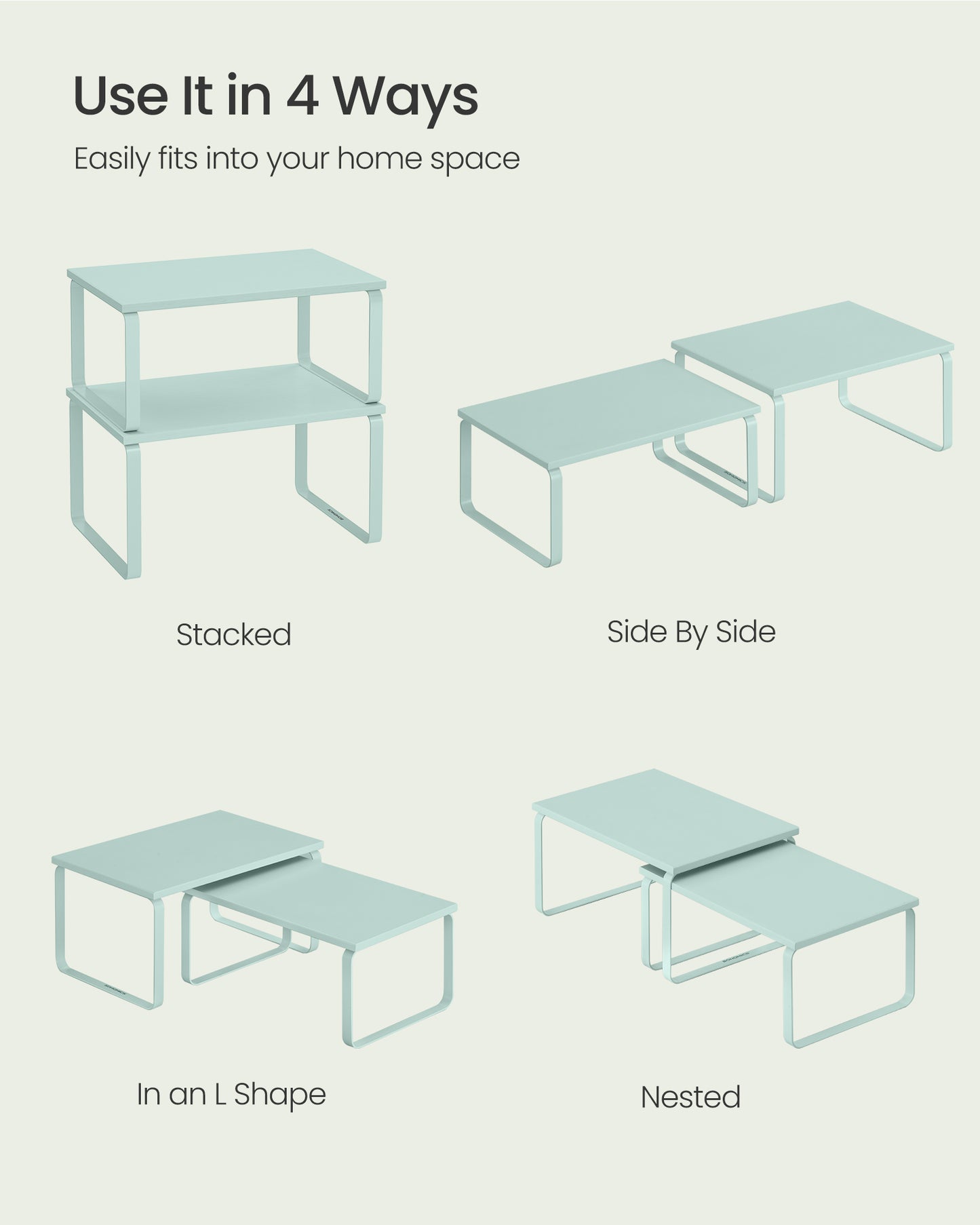 Cabinet Organizer Shelf, Set of 2 - image 4