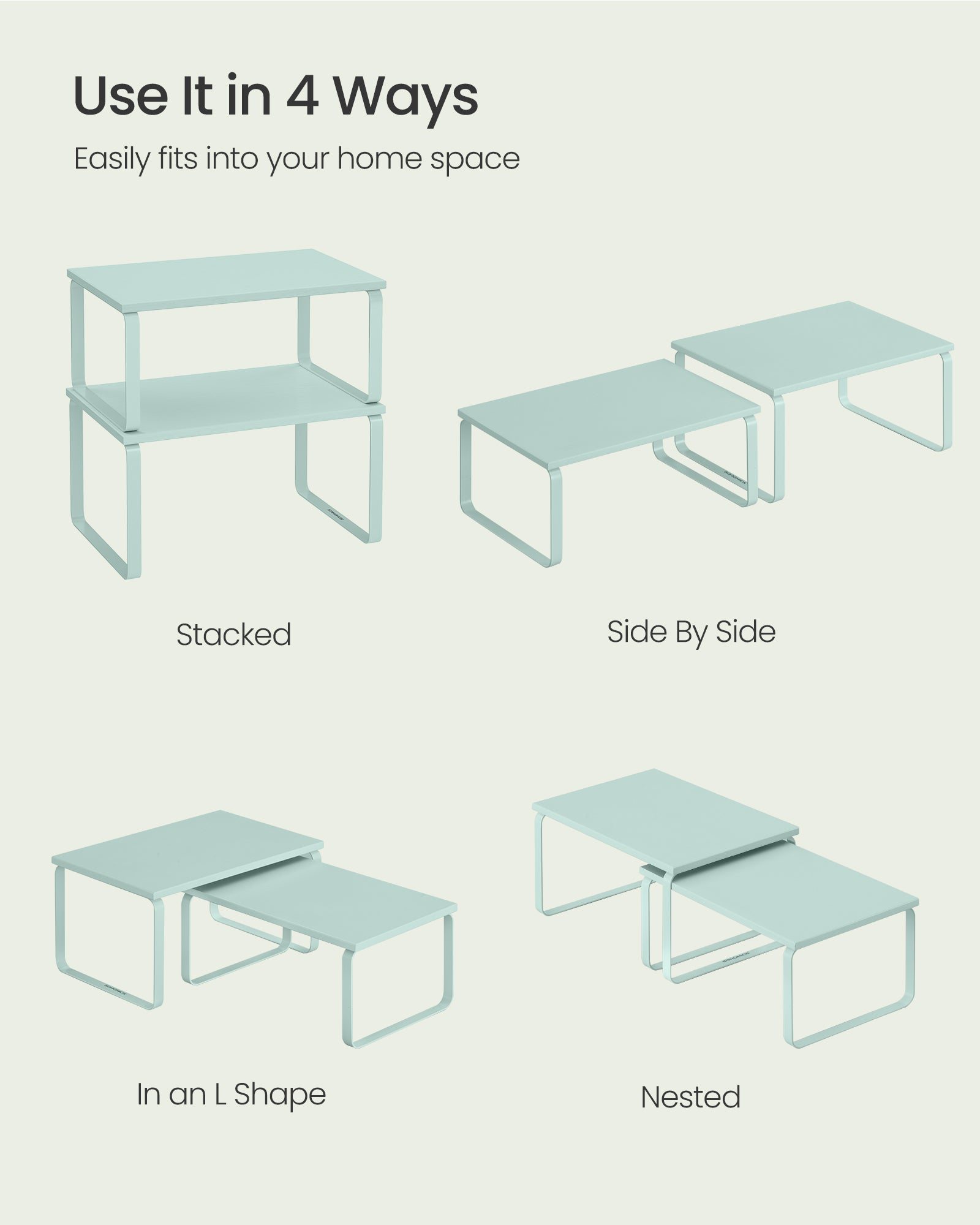 Cabinet Organizer Shelf, Set of 2 - image 4