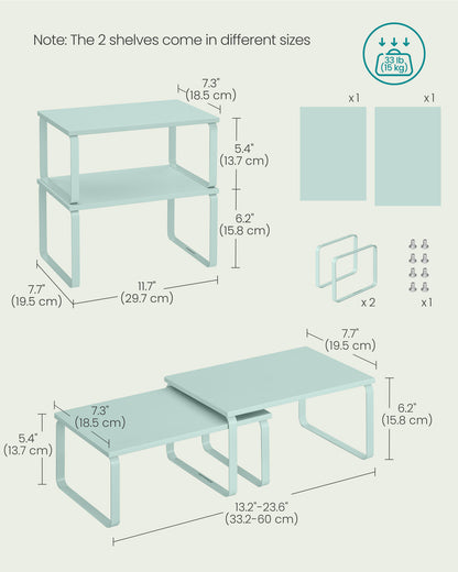 Cabinet Organizer Shelf, Set of 2 - image 6