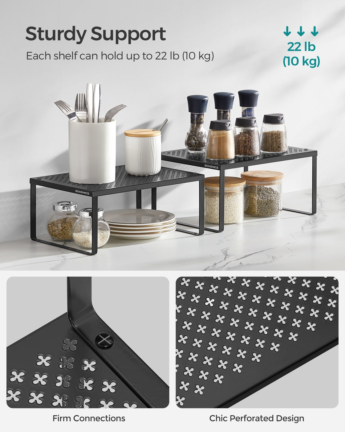 Set of 4 Metal Spice Rack - image 11