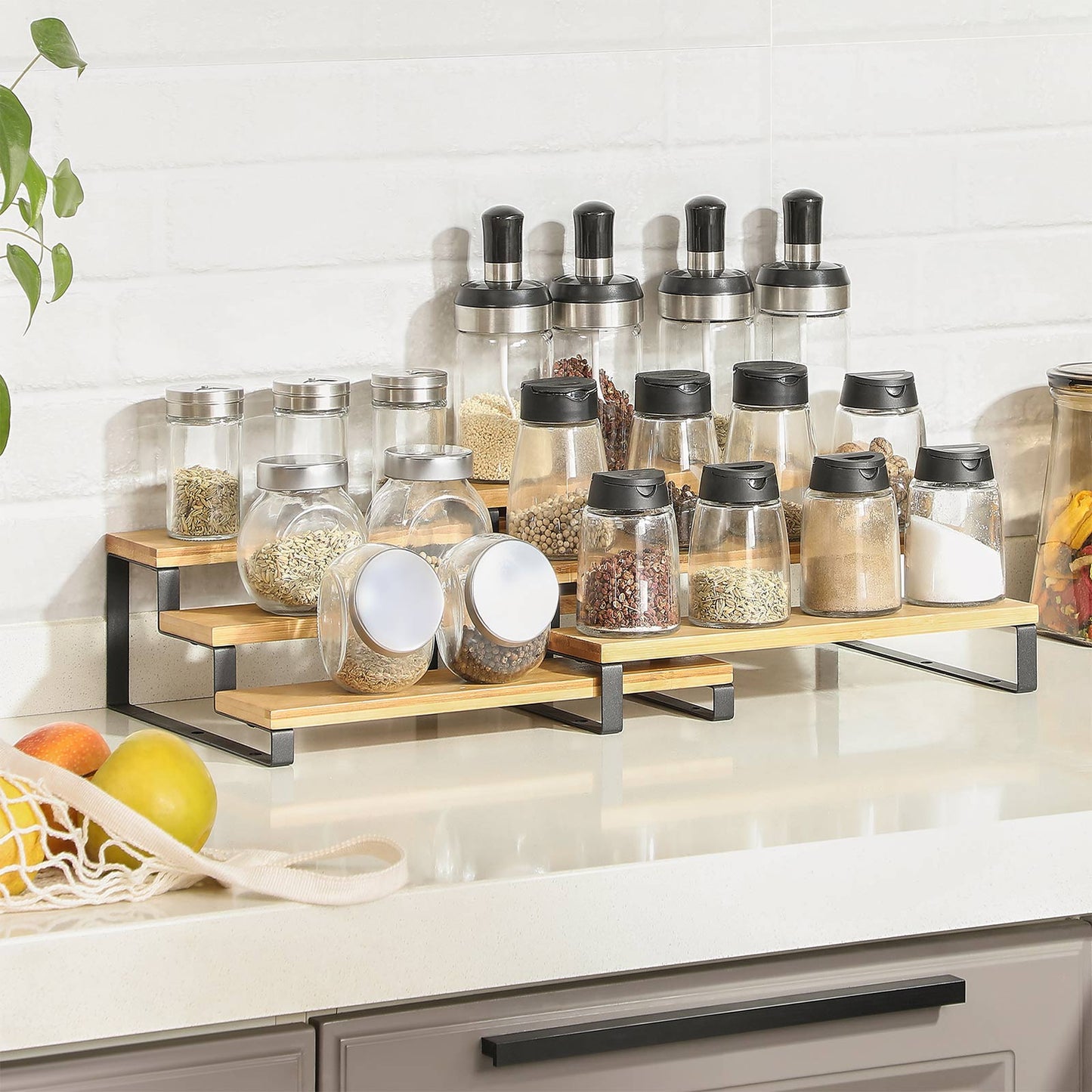 Spice Rack Natural and Black - image 3
